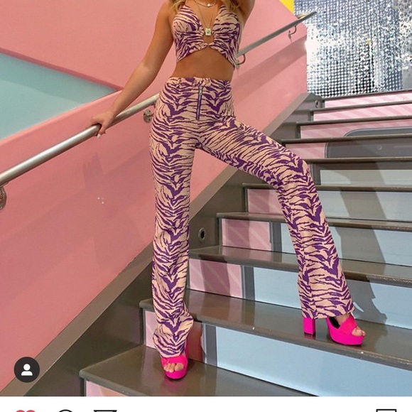 Iamgia Kiki Crop Top And Pant Set In 